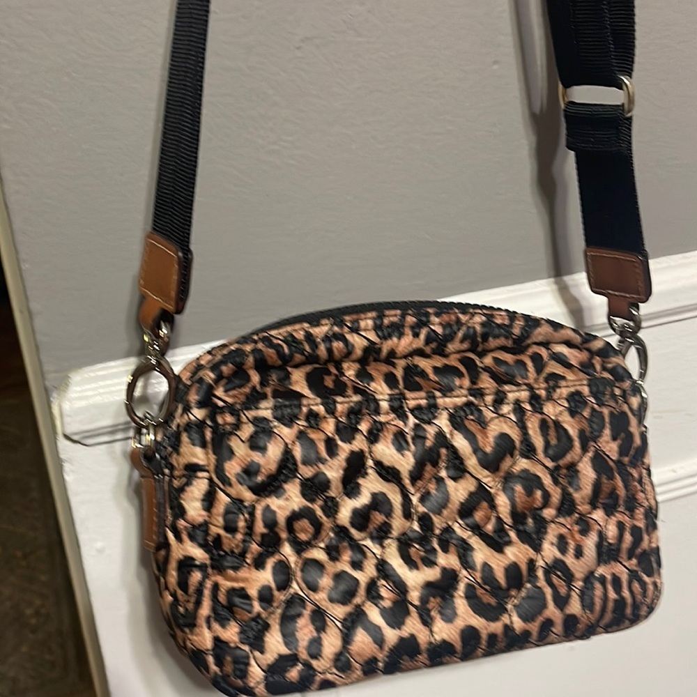 Brighton leopard printed crossbody purse
